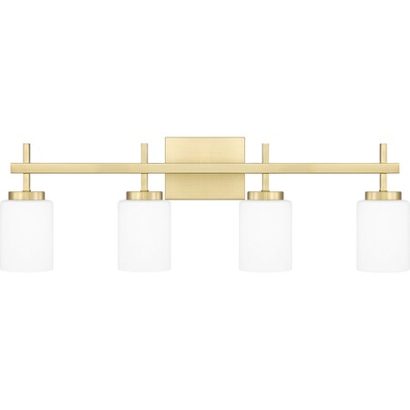 Quoizel Wilburn Bath 4 Light Led Satin Brass. WLB8631Y